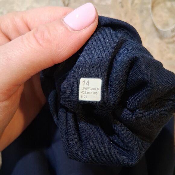 Lululemon Align High-Rise Mini-Flared Pant 28"True Navy W5FCHS Size 14 Nulu - Picture 7 of 7